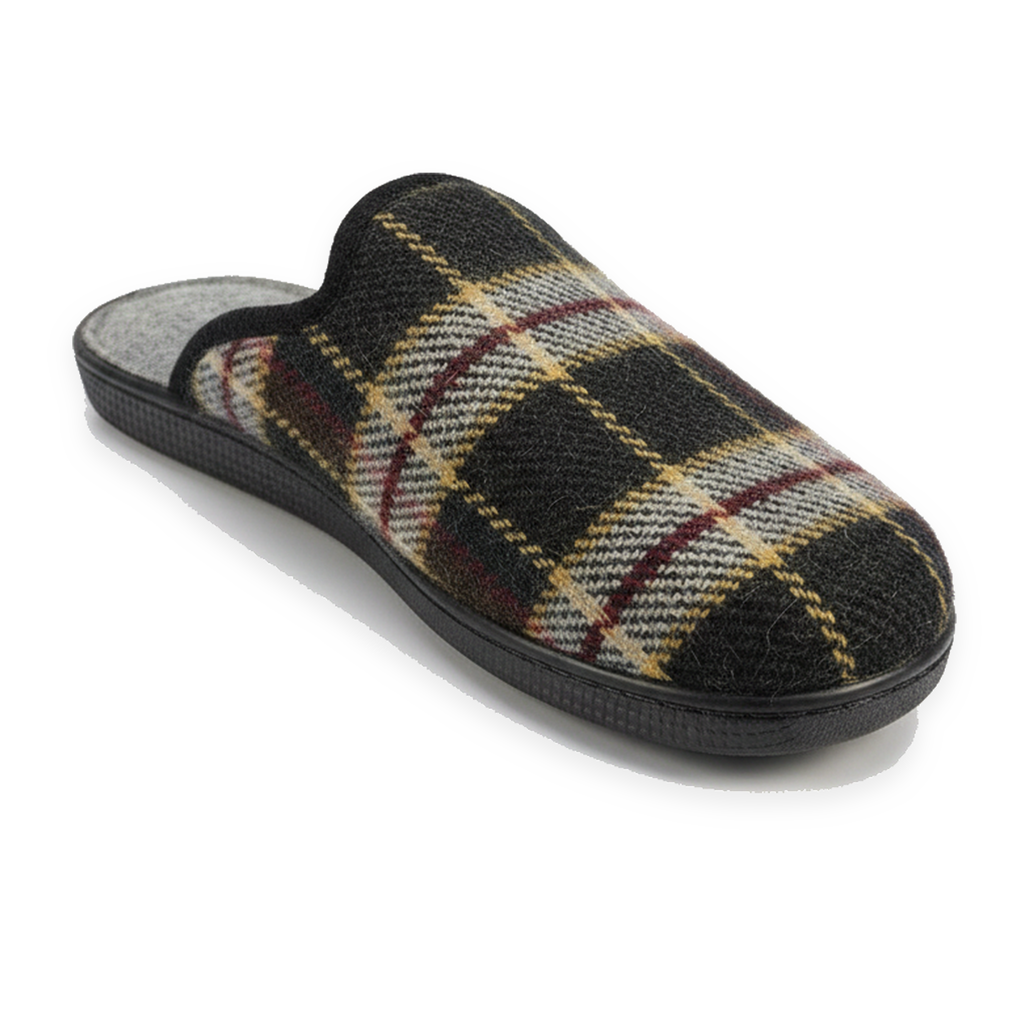 Voir la diapositive 1 : OZABI Ozabi pantoufles mules homme fabriquées en espagne, tige jacquard écossais