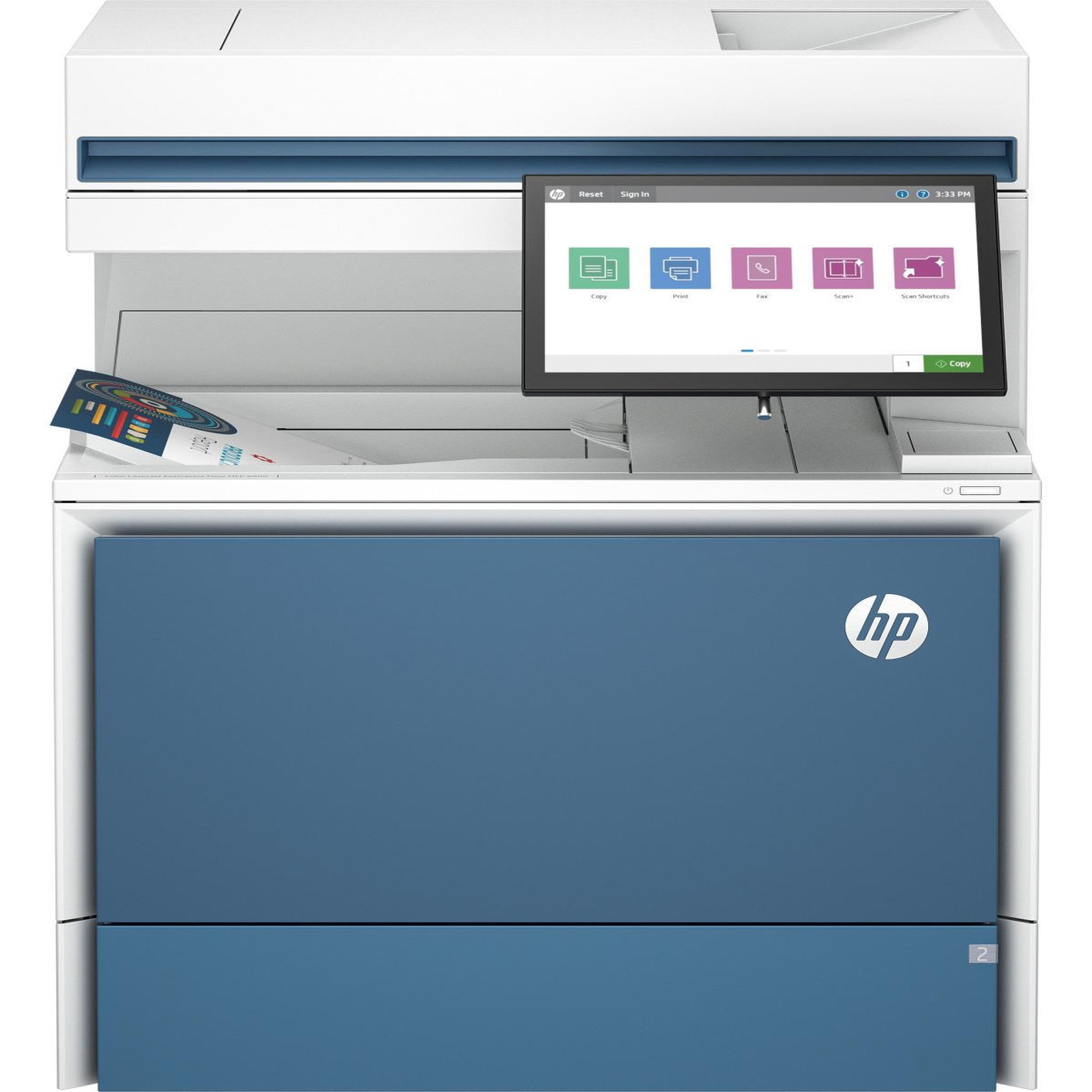 Voir la diapositive 3 : HP Imprimante multifonction hp color laserjet enterprise flow enterprise color laserjet flow 6800zf