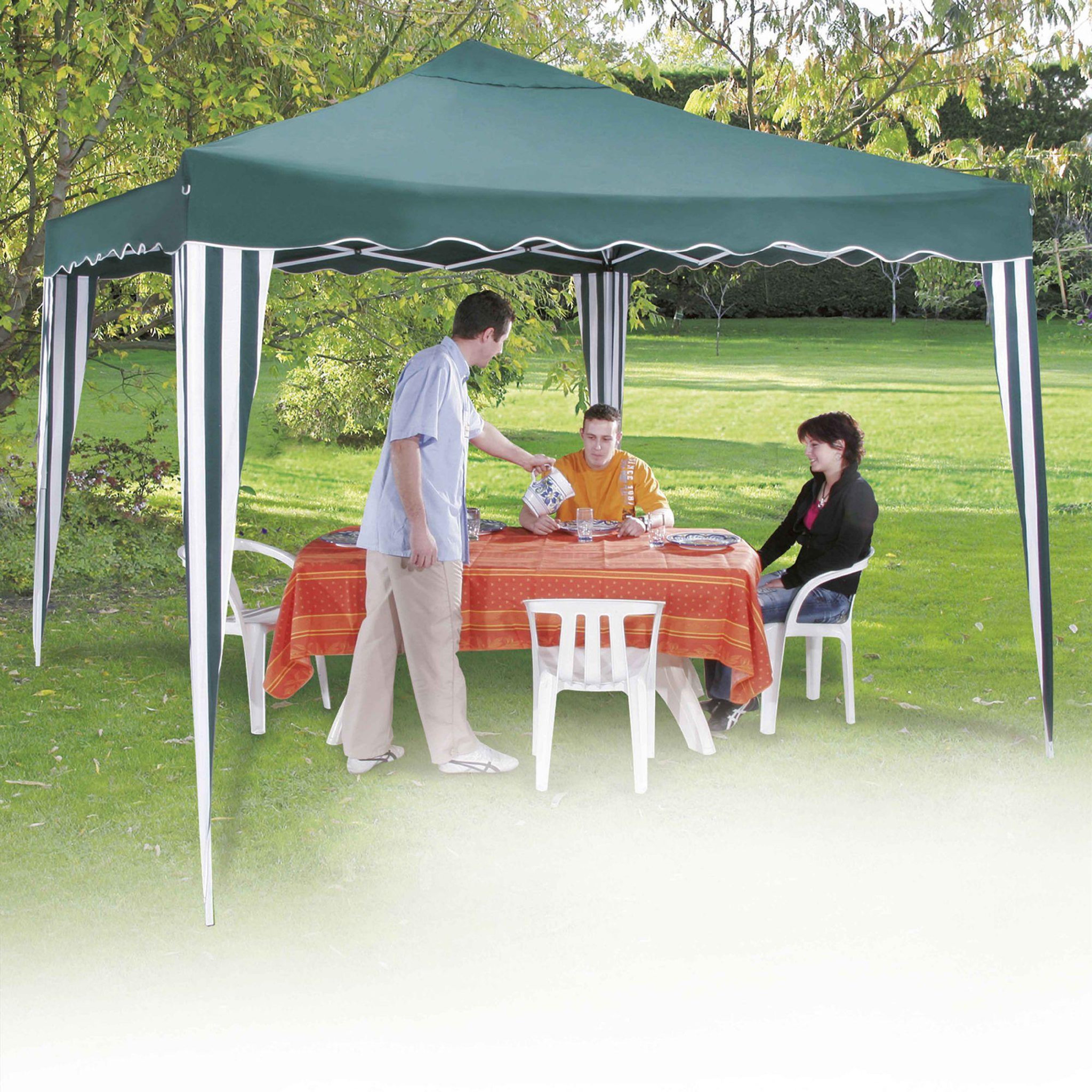 Voir la diapositive 1 : WERKAPRO Tente pliable 3 x 3m verte WERKA PRO