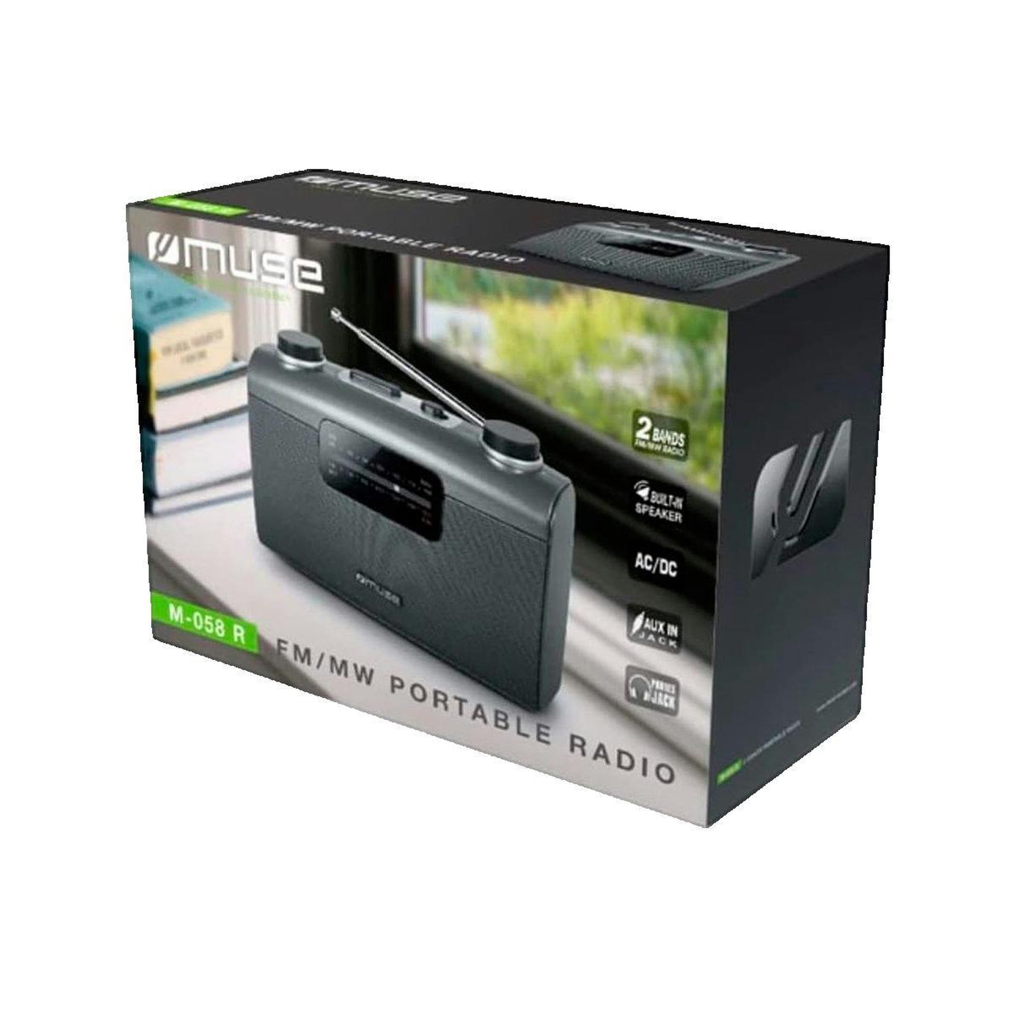 Voir la diapositive 3 : Muse Radio portable Muse M-058 R avec tuner analogique
