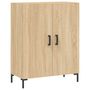 Voir la diapositive 2 : VIDAXL Buffet chene sonoma 69,5x34x90 cm bois d'ingenierie