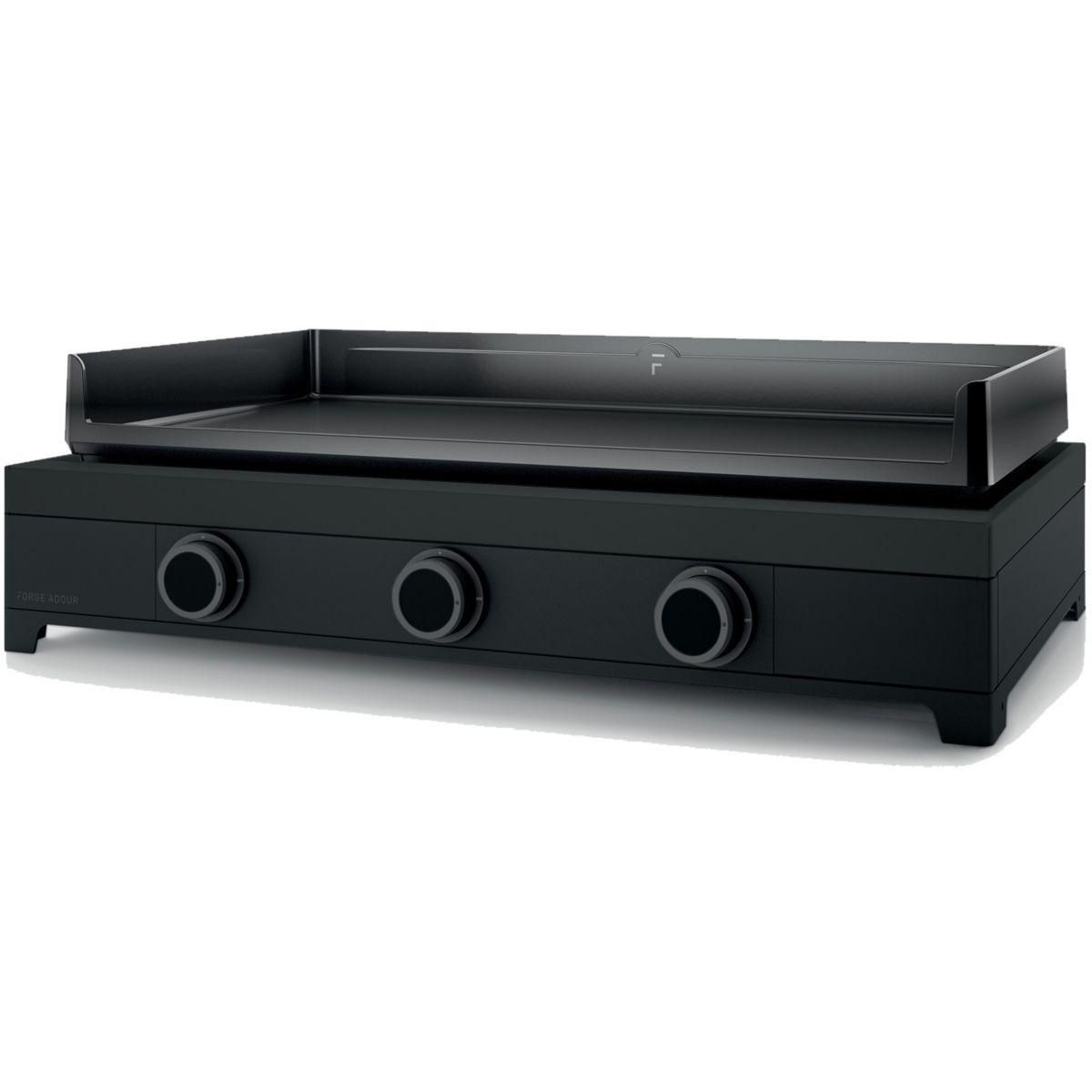 FORGE ADOUR Plancha gaz 6000w plaque fonte émaillée 74.4x42cm - MODERNG75AN