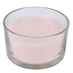 Paris Prix Bougie Parfumée 3 Mèches  Essentiel  13cm Rose