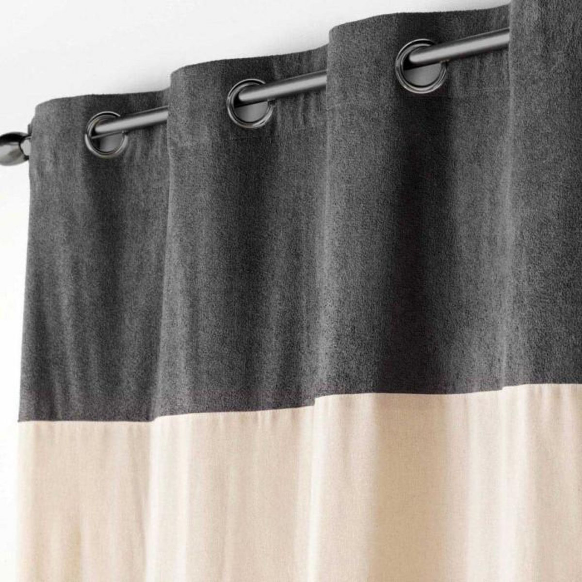 Paris Prix Rideau à Œillets Bouclette  Tessa  140x240cm Anthracite