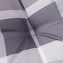 Voir la diapositive 5 : VIDAXL Coussin de banc de jardin motif a carreaux gris 180x50x3 cm