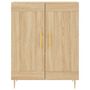 Voir la diapositive 5 : VIDAXL Buffet chene sonoma 69,5x34x90 cm bois d'ingenierie