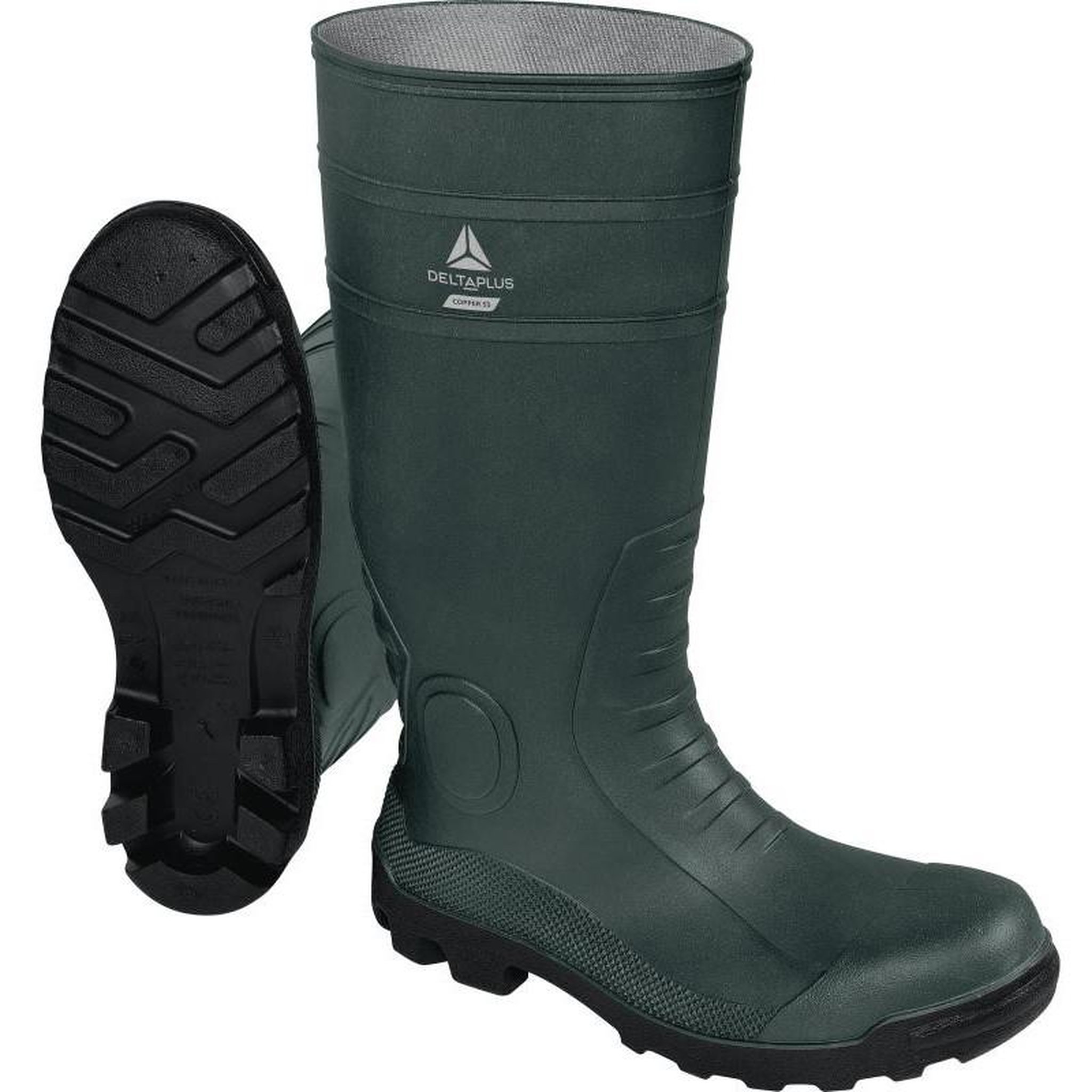 Delta Plus Botte de sécurité PVC COPPER S5 SRA vert P44 DELTA PLUS COPPES5VE44