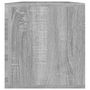 Voir la diapositive 4 : VIDAXL Boîte de rangement a disques vinyle Sonoma gris 71x34x36 cm
