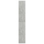 Voir la diapositive 5 : VIDAXL Bibliotheque a 5 niveaux Gris beton 80x30x189cm Bois ingenierie