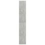 Voir la diapositive 5 : VIDAXL Bibliotheque a 5 niveaux Gris beton 80x30x189cm Bois ingenierie