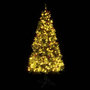 Voir la diapositive 5 : VIDAXL Sapin de Noël pre-eclaire et pommes de pin vert 225cm PVC et PE