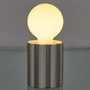Voir la diapositive 2 : Paris Prix Lampe LED en Céramique  Cocooning  18cm Taupe