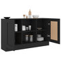 Voir la diapositive 4 : VIDAXL Buffet Noir 120x30,5x70 cm Bois d'ingenierie