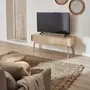 ALICE'S HOME Meuble TV décor bois. 2 portes coulissantes L 115 x l 40 x H 48cm - Linear
