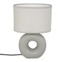 Voir la diapositive 1 : ATMOSPHERA Lampe à Poser Ronde  Baru  25cm Gris Clair Mat