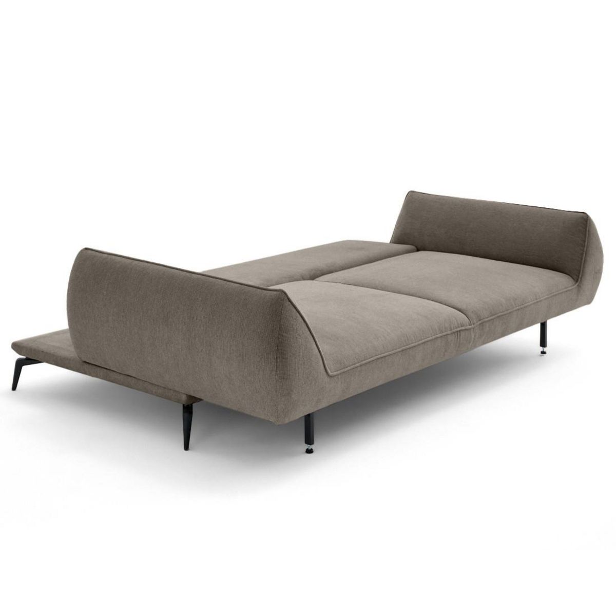 LISA DESIGN Arica - canapé droit 3 places convertible en tissu texturé