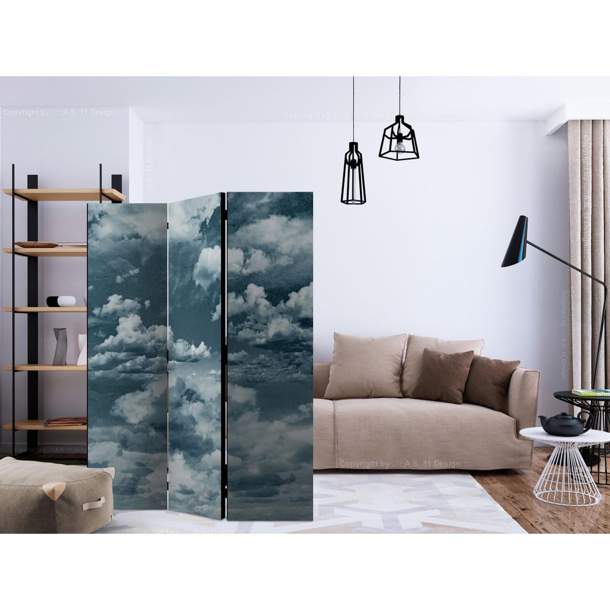 Voir la diapositive 2 : Paris Prix Paravent 3 volets  heaven, i'm in heaven...  135x172cm