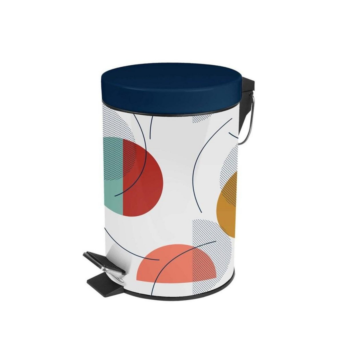 Douceur d'Intérieur Poubelle à pédale 3L Color Pop bleu