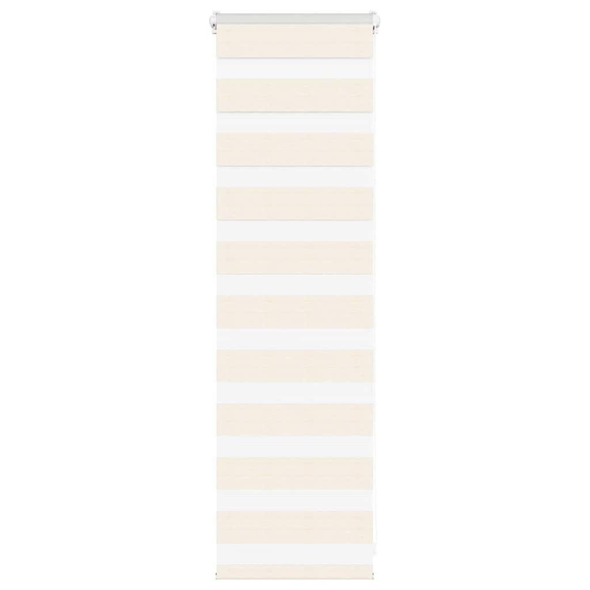VIDAXL Store zebre beige marbre largeur du tissu 35,9 cm polyester