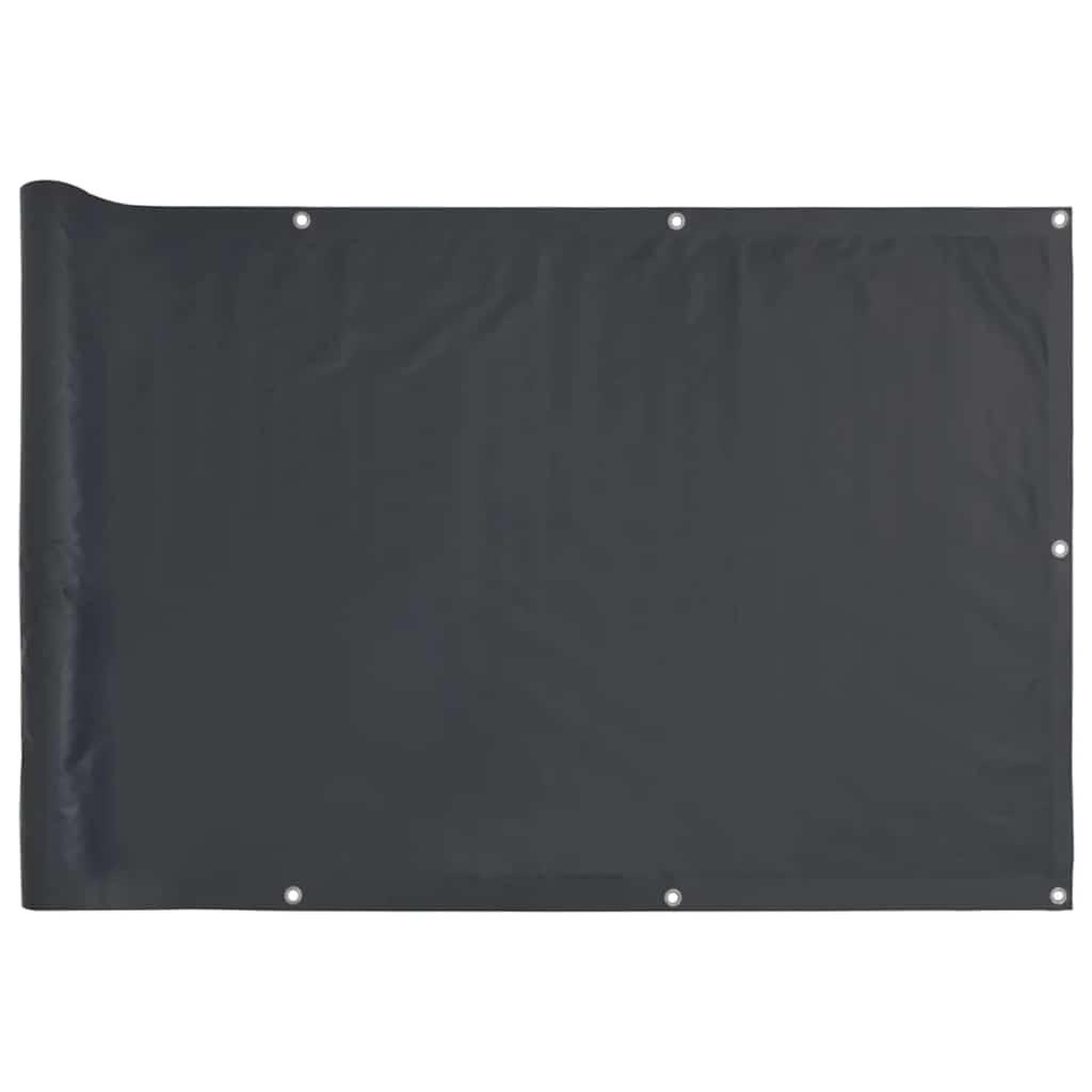 Voir la diapositive 2 : VIDAXL Ecran d'intimite de balcon anthracite 600x75 cm PVC