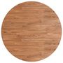 Voir la diapositive 2 : VIDAXL Dessus de table rond Marron clair Ø70x1,5 cm Bois chene traite
