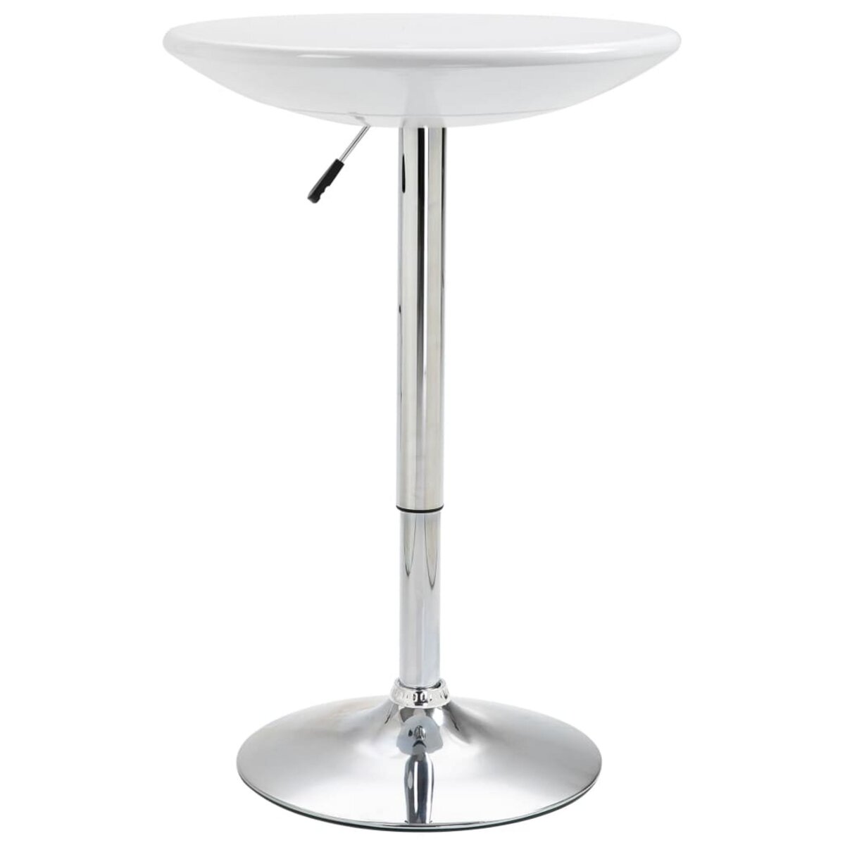 VIDAXL Table de bar Blanc �60 cm ABS