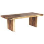 Voir la diapositive 1 : MAISON PAVANE Table rectangulaire 10 personnes en bois de suar 240 cm-Tanah