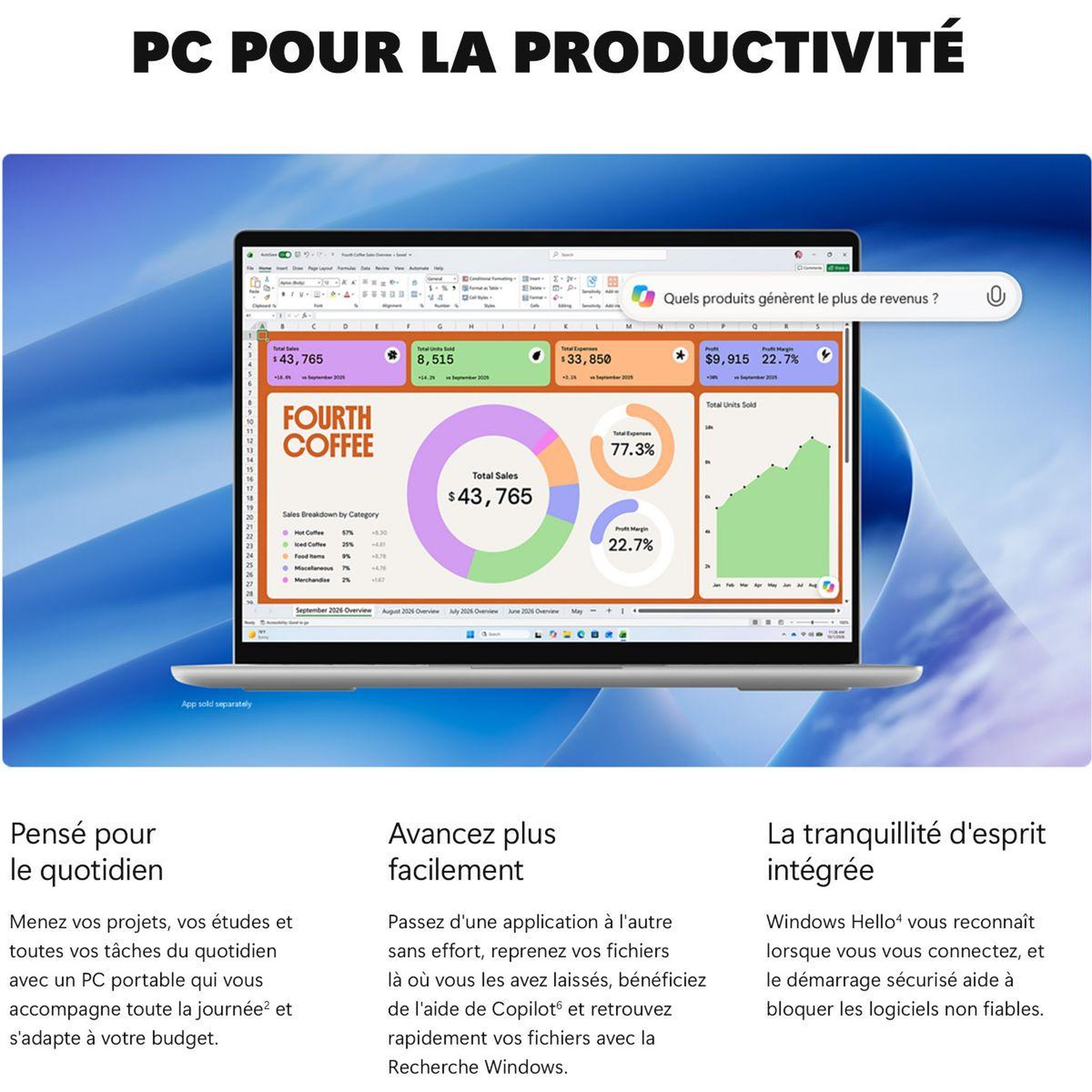 Voir la diapositive 2 : MICROSOFT PC Hybride Surface Pro 12  Tactile Snapdragon X2 Plus 16 Go RAM LPDDR5x UFS 256 Go Violet