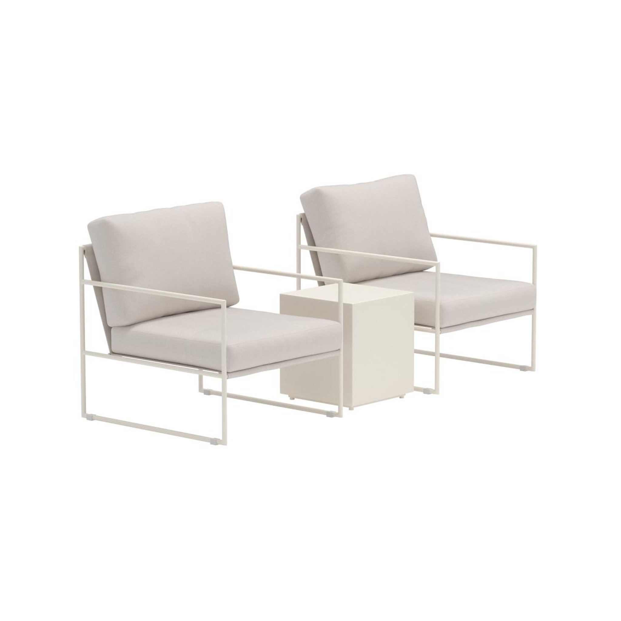Paris Prix Salon de jardin 2 places  lissabon  74cm beige