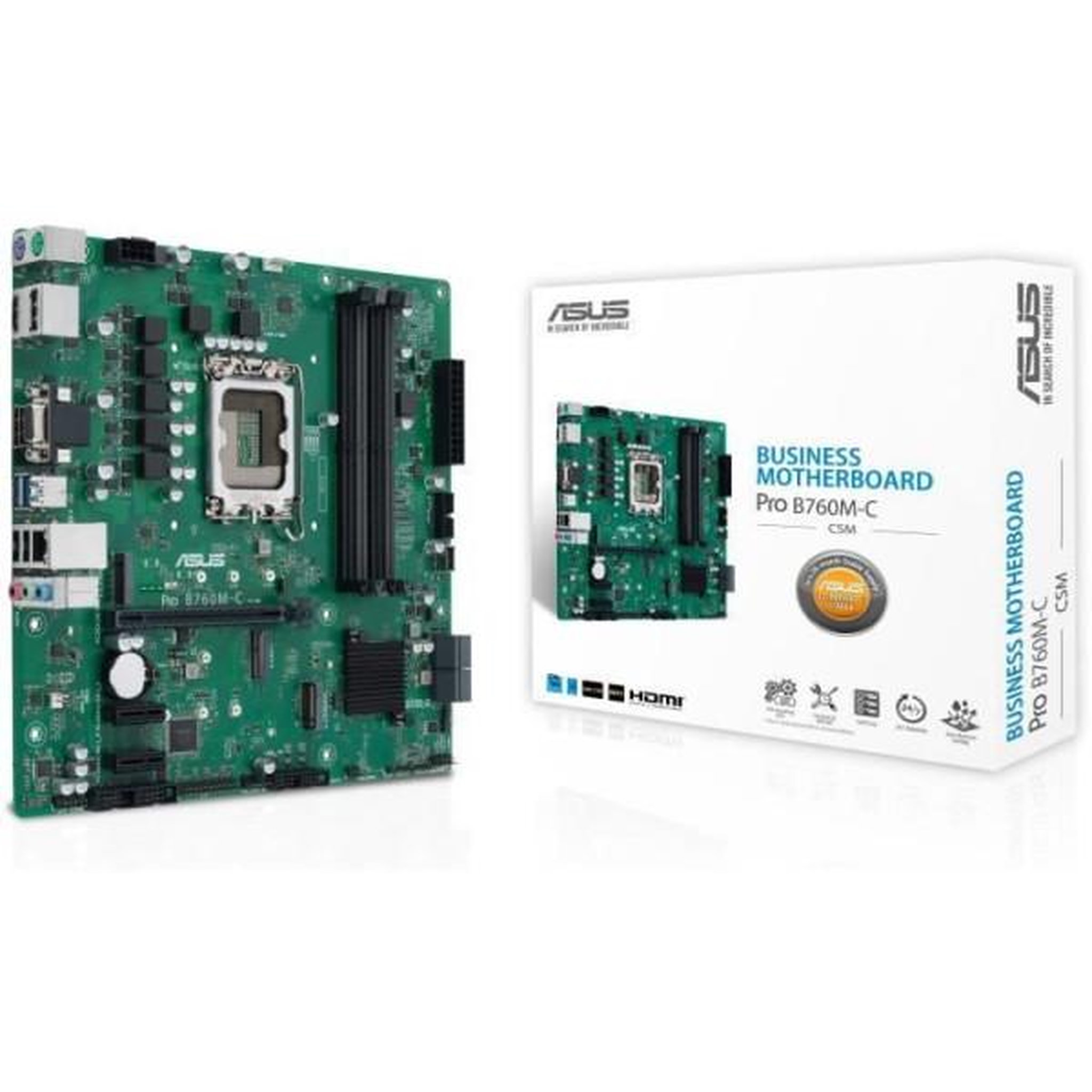 ASUS Carte mere - ASUS - PRO B760M-C-CSM - Intel B760 LGA 1700 micro ATX