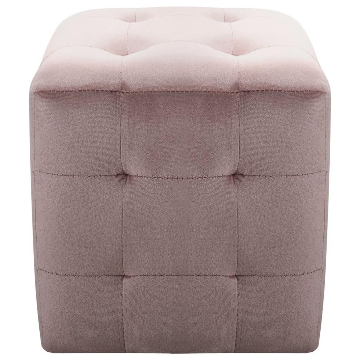 VIDAXL Tables de chevet 2 pcs Rose 30x30x30 cm Tissu velours