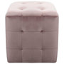 Voir la diapositive 3 : VIDAXL Tables de chevet 2 pcs Rose 30x30x30 cm Tissu velours