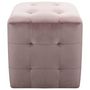 Voir la diapositive 3 : VIDAXL Tables de chevet 2 pcs Rose 30x30x30 cm Tissu velours