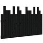 Voir la diapositive 2 : VIDAXL Tete de lit murale Noir 127,5x3x80 cm Bois massif de pin