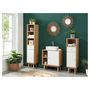 Voir la diapositive 8 : Meuble de salle de bain sous-vasque 2 niches et 1 porte L60cm QUARTEIRA