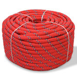VIDAXL Corde de bateau Polypropylene 10 mm 250 m Rouge