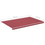 Voir la diapositive 6 : VIDAXL Tissu de remplacement pour auvent Bordeaux rouge 5x3 m