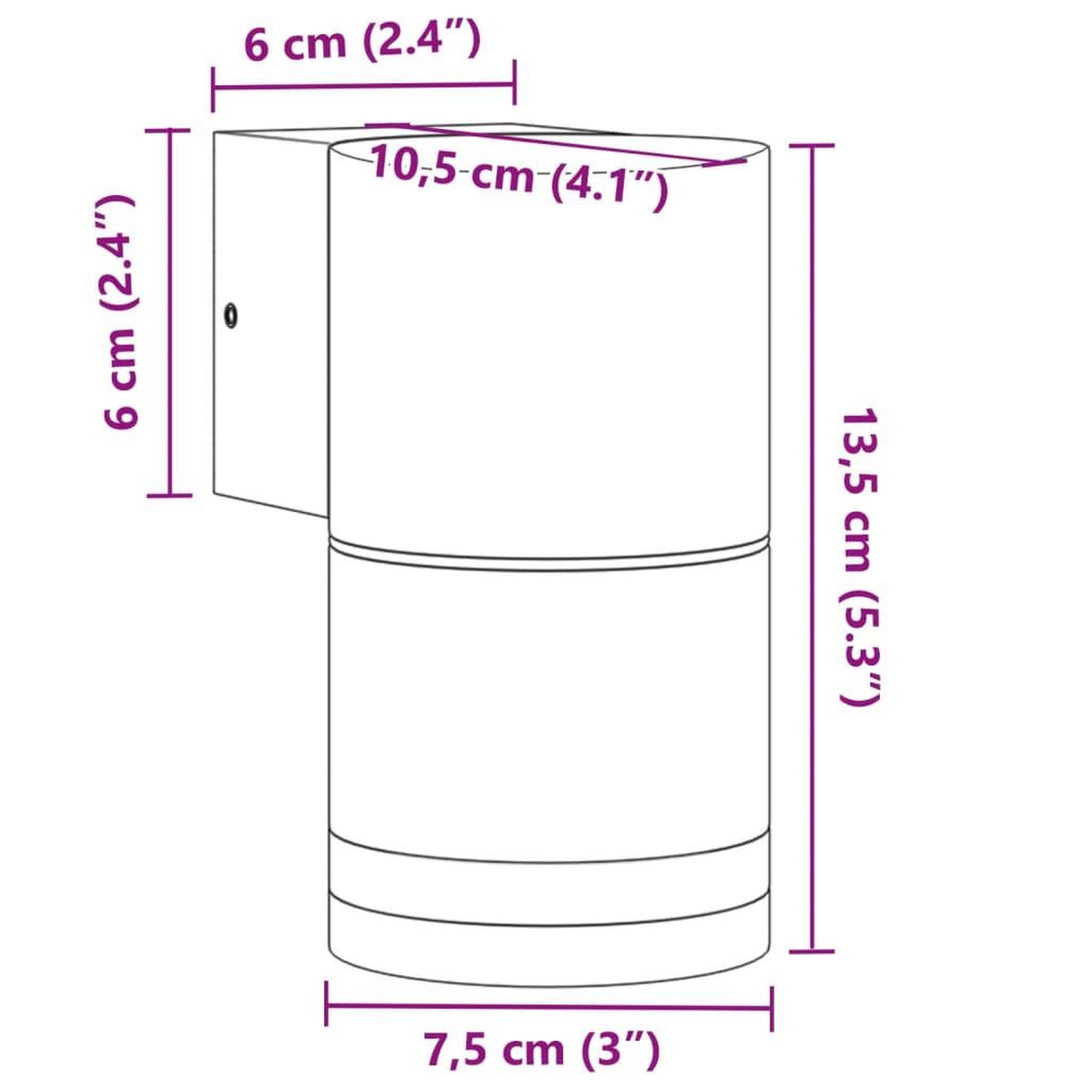 Voir la diapositive 6 : VIDAXL Appliques murales exterieur 2 pcs aluminium moule sous pression