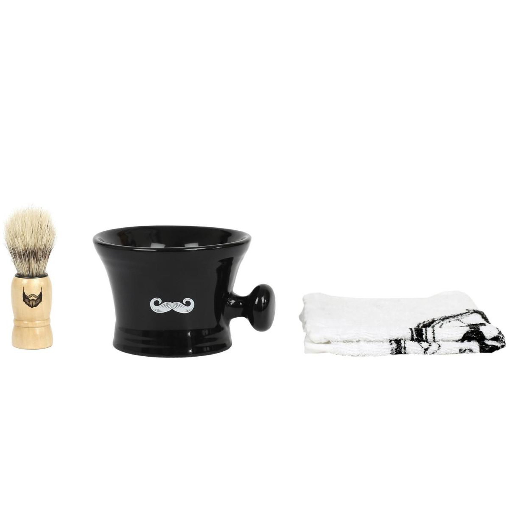Cosmetic Club Coffret entretien barbe  3 accessoires  10cm noir