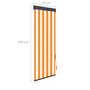 Voir la diapositive 6 : VIDAXL Store roulant d'exterieur 60x250 cm Blanc et orange