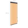 Voir la diapositive 6 : VIDAXL Store roulant d'exterieur 60x250 cm Blanc et orange