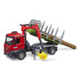 Voir la diapositive 4 : Bruder Camion de transport de bois Bruder MB Arocs rouge