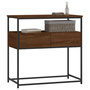 Voir la diapositive 3 : VIDAXL Table console chene marron 75x40x75 cm bois d'ingenierie