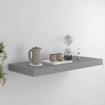 VIDAXL Etagere murale flottante gris 60x23,5x3,8 cm MDF