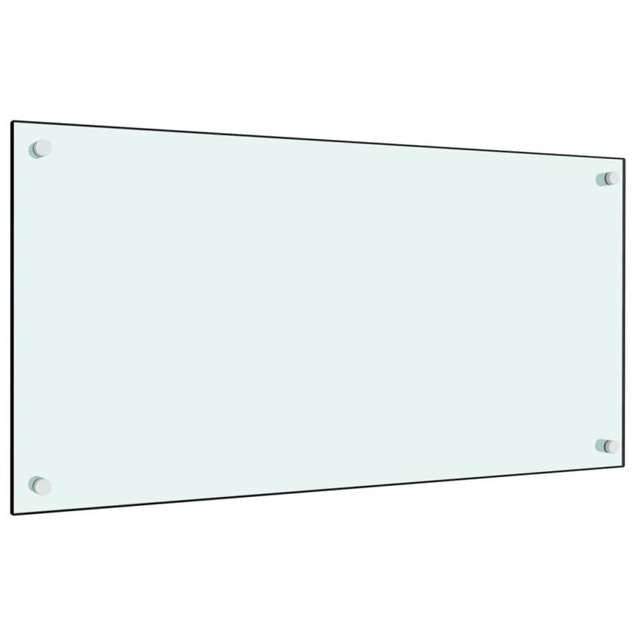 Voir la diapositive 4 : VIDAXL Dosserets de cuisine 2 pcs blanc 80x60 cm verre trempé