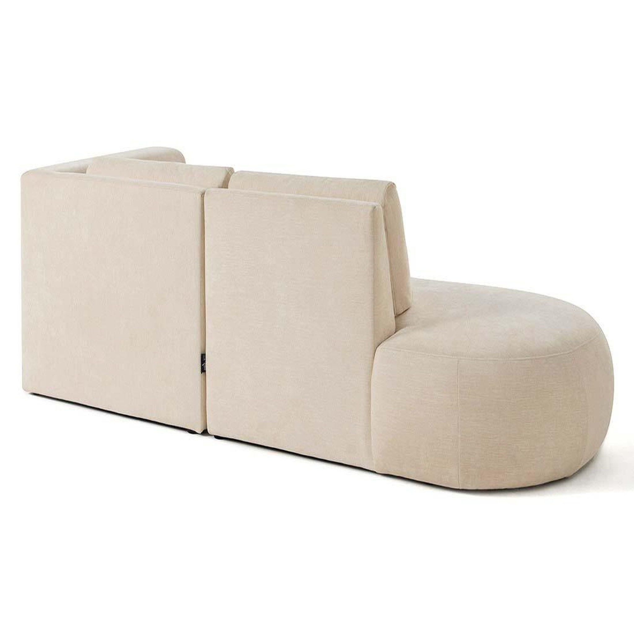 Voir la diapositive 4 : LISA DESIGN Santorini - canapé modulable d'angle droit - 4 places - en tissu texturé