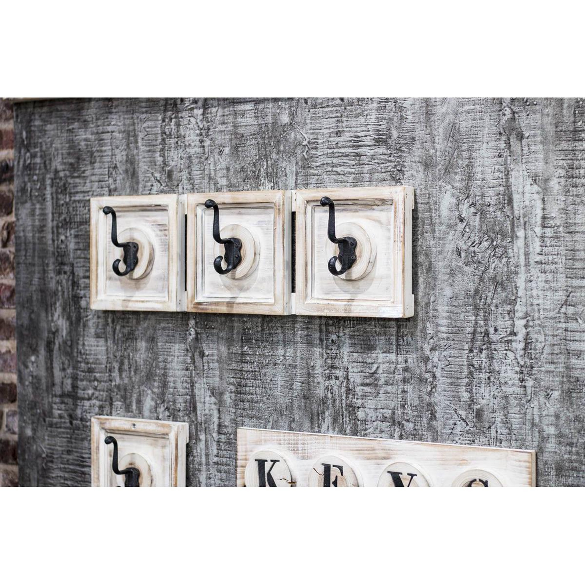 Voir la diapositive 3 : Paris Prix Patère Murale Vintage  Eliane  58cm Beige