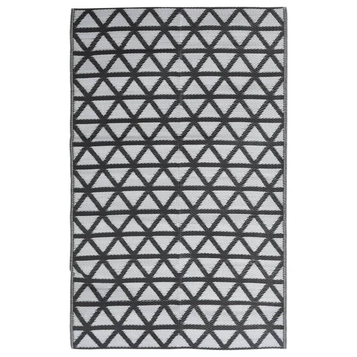 VIDAXL Tapis d'exterieur ARAKIL Noir 140x200 cm PP