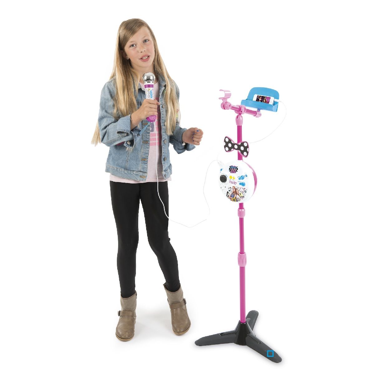 SMOBY Microphone sur Pieds - Maggie et Bianca