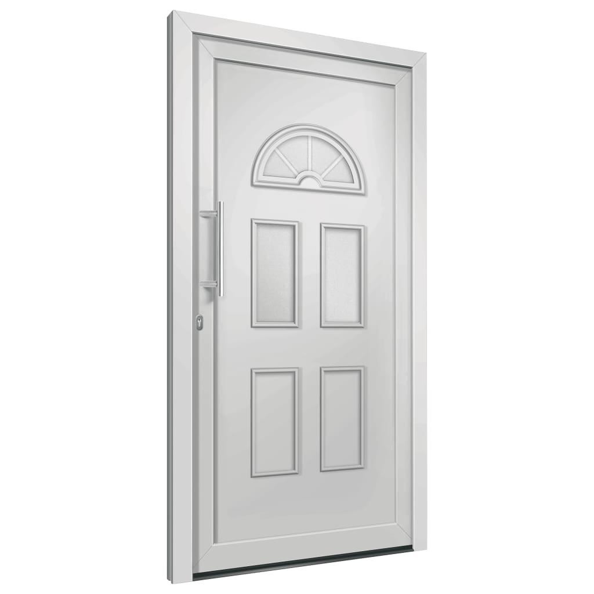 Voir la diapositive 4 : VIDAXL Porte d'entree Blanc 110x210 cm